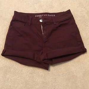Maroon Super Super Stretch Shorts